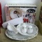 Everyday Gibson 10 piece Christmas charm serving set, pieces look to be in good condition. Platter