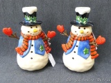 Hallmark First Snow candle holders are about 11-1/4