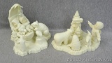 Two Snowbabies figurines include 'This Is Where We Live' and 'Somewhere in Dreamland'. Some small