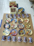 Everyday Gibson 'Debi Hron's Twelve Days of Christmas' mugs and plates. Plates and cups and looked