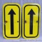 2 Aluminum reflective arrow signs are 12