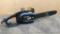 Remington 1.5 hp electric chainsaw, runs. Has a 14