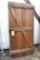 Wonderful rustic wooden door has latch and hinges, and is about 37