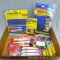 Sawzall blades, metal wood bits, Tool Shop 13 piece hobby knife set, Tool Shop 25' tape measure, and