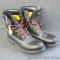 Men's Timberland size 11 M boots are waterproof and are as new. Boots have genuine leather uppers,