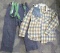 Wool galore! Woolrich size large shirt, good condition; Northway wool pants with suspenders, 30