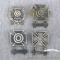 Four US Army Marksmanship Qualification Badges - all marked Sterling. Expert badge is approx 1-1/4
