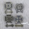 Four US Army Marksmanship Qualification Badges - all marked Sterling. Expert badge is approx 1-1/4