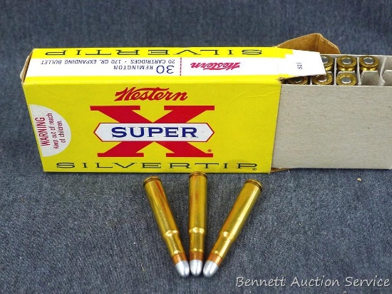 Full box Western Super X 30 Remington, 170 grain cartridges. Box colors and graphics are good.