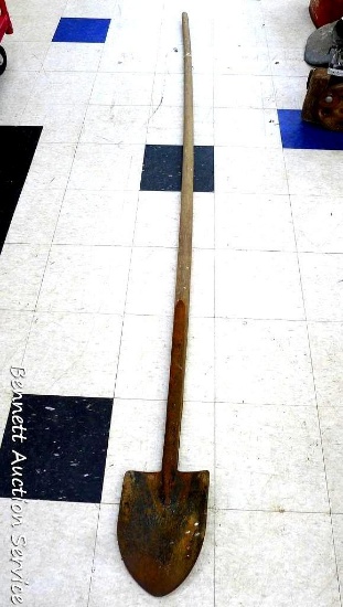 Really long spade shovel is about 116" long.