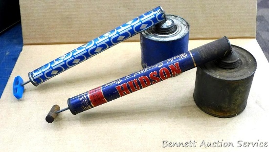 Hudson and other vintage sprayers, measure approx 16" long.