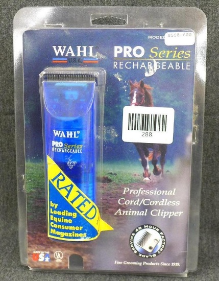 Wahl Pro Series rechargeable cord/cordless animal clipper, NIP.