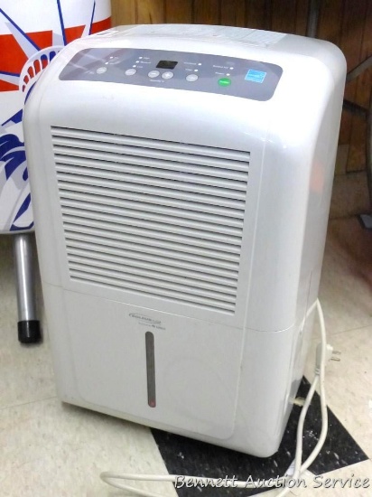 Soleus Air dehumidifier is model No SG-DEH-70-1. Has Enery Star and is about 15" x 11" x 24".
