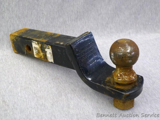 2" receiver hitch has a 2" ball and a 3" drop.