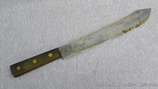 R.H. Forschner Co. XXX Damascus large butcher's knife 1s 18-1/2" long overall.