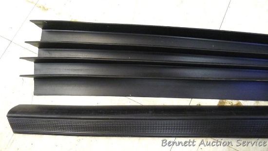 6 Rubber stair trends are each 9 ft long.