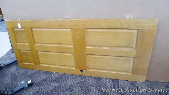 Six panel oak door is about 78" x 32".