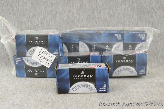 500 rounds Federal .22 long rifle 40 grain solid ammunition.