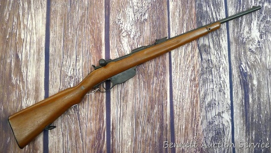 Steyr M95/30 Carbine or Stutzen length straight pull bolt action rifle. Barrel is marked 'S'. Action