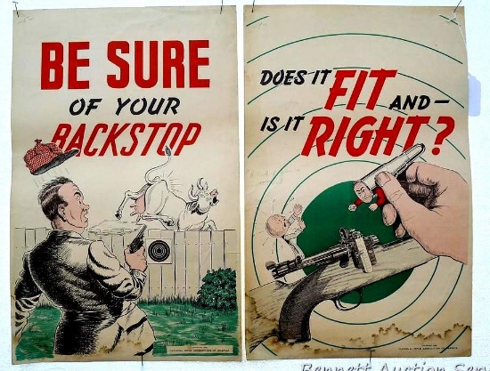 Super cool educational gun posters from the National Rifle Association of America. Vintage posters