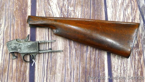 Hopkins & Allen Model 722 receiver and butt stock. Good start to building your own .22 rifle.