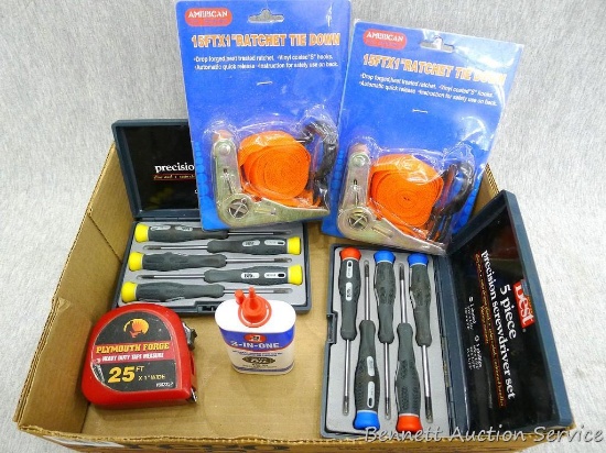 Two 5 piece Do it Best precision screwdriver sets; includes torx tips, regular and Philips heads.
