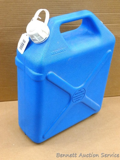 Reliance 5 gallon water jug looks to be in good condition.