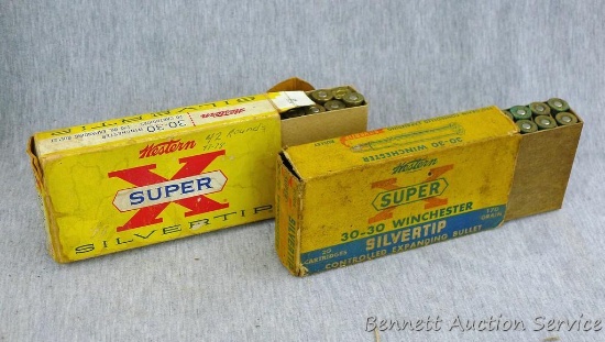 40 rounds .30-30 Winchester, most are Western SuperX 170 grain. About half have green corrosion,