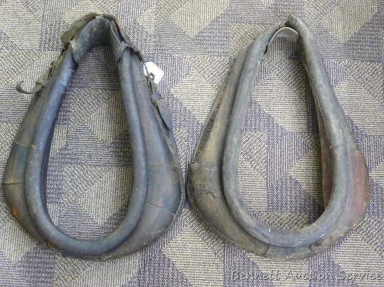 Pair of horse collars, each about 26" tall.