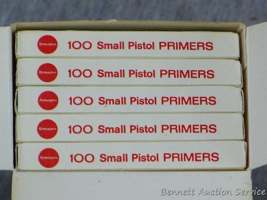 No shipping. Two boxes Remington small pistol primers.