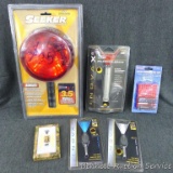 Seeker 12 volt spot light, 3.5 million candle power with removable red lens, NIP; 33 pc security bit