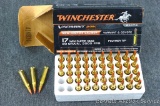 50 Cartridges Winchester Varmint HE 17 Win Super Mag, 20 grain, 3000 FPS, polymer tip.