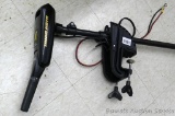 Minn Kota electric trolling motor is model Ni 47T. 12v, has 47 lbs of thrust and a one hand control
