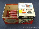 12 gauge shot shells including full box Western SuperX High Brass, partial box of Federal High