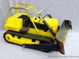 Tonka metal toy bulldozer with rubber tracks is 15