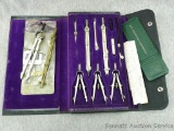 Dietzgen Atlas drafting set, Ajax slide rule, and more. All were made in Germany except slide rule.