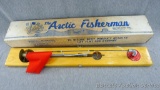 Arctic Fisherman tip-up comes with original box. Measures 23