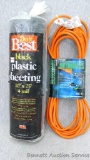 25' - 16 gauge outdoor extension cord; NIP. Do it Best black plastic sheeting; 10' x 25', 4 mil