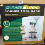 Plano garage corner tool rack looks to be NIB.