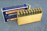 20 rounds Winchester .30 Gov't 1906. Full box with correct headstamps in a 1932 style high condition