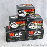 7.62x39 Wolf ammunition including 60 rounds 122 grain hollow point and 40 rounds 125 grain spire