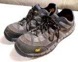 Men's caterpillar brand size 13 work shoes look to be in good condition.