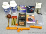 Muzzleloader bullet starter, shotshell primers, inline primers, 50 cal bullets, partial containers