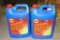 Full gallon Napa 50/50 antifreeze mix; short gallon of antifreeze hand labeled 'Mixed'