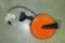 125 volt 10 amp hanging cord reel. Ceiling or wall mountable with auto-retract.