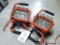 Pair of Commercial Electric 500 Watt Portable work lights. Includes instructions. Both work.