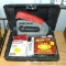 Craftsman hand nailer/stapler. Comes with assorted staples, brad nails and plastic carry case.