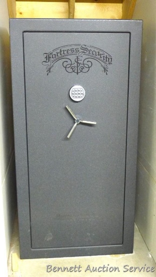 Fortress Security digital gun safe by Heritage Safe Co. has a Sargent & Greenleaf Model 6120 lock.