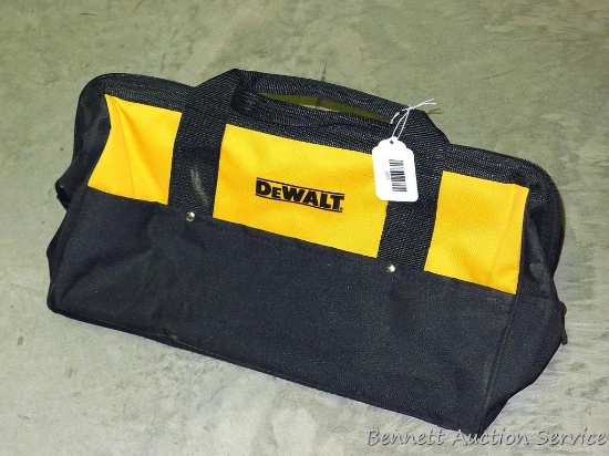 De Walt tool bag 11" x 12" x 20". Pocket inside and out. Nice shape.