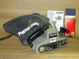 Porter Cable variable speed Model 352VS belt sander with dust collector, manual and extra 3
